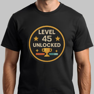 Lvel 45 har låsts upp i 45:e födelsedagsspelet t shirt