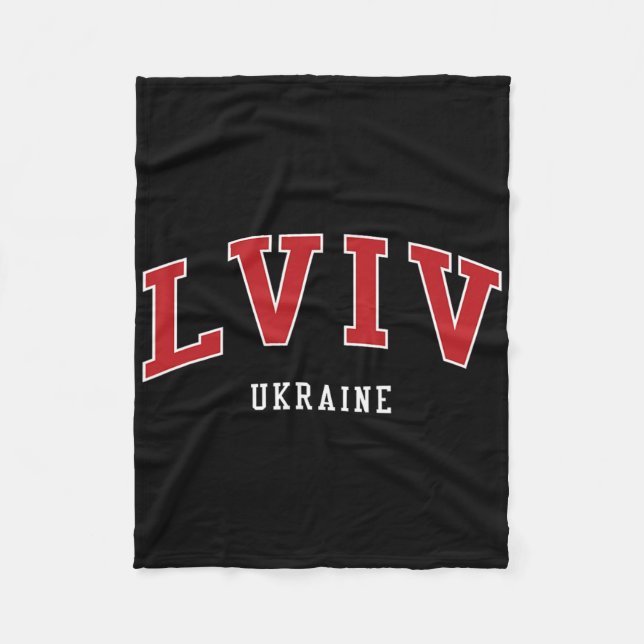 Lviv Ukraina Högskola Universitet Stilar  Fleecefilt (Framsidan)