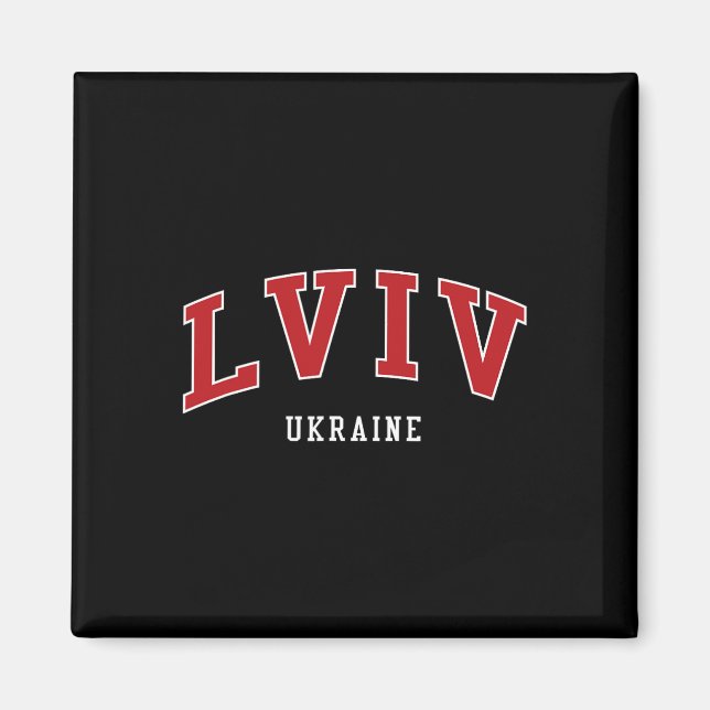 Lviv Ukraina Högskola Universitet Stilar  Magnet (Framsidan)