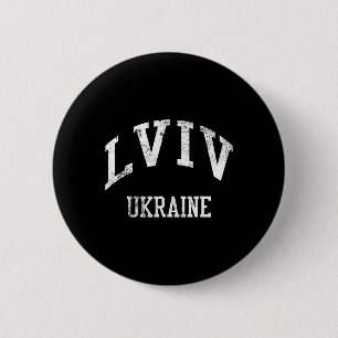 Lviv Ukraina Retro 70-tal College Sports Stil Knapp