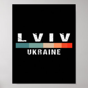 Lviv Ukraina Stadstripp 1 Poster