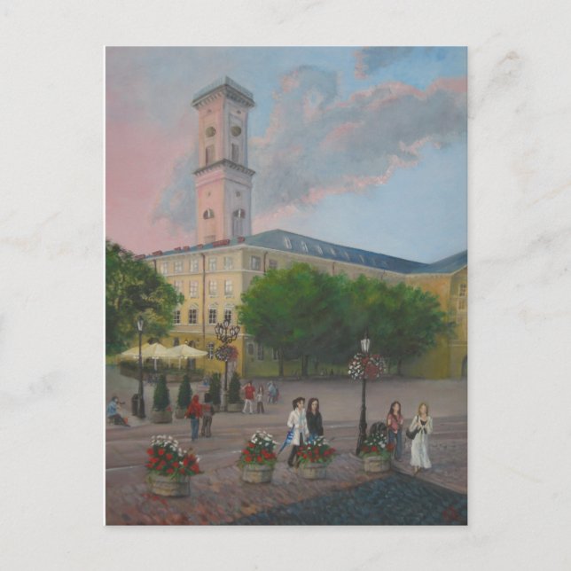 Lviv Ukraina Vykort (Framsida)