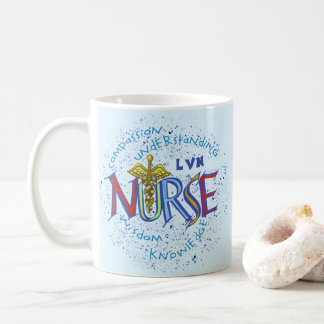 LVN Nurse Motto Kaffemugg