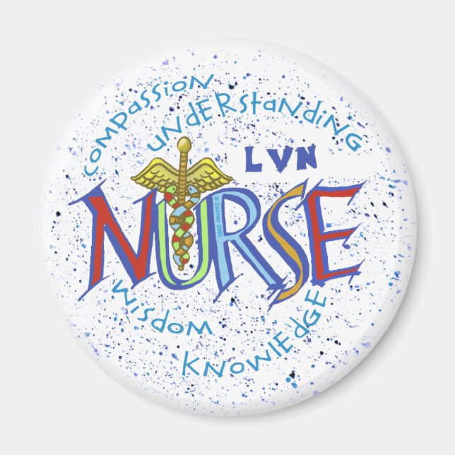 LVN Nurse Motto Magnet (Framsidan)