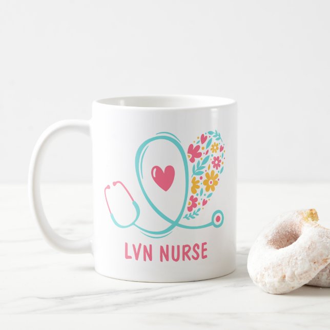 LVN Sjuksköterska Kaffemug Kaffemugg (Med munk)