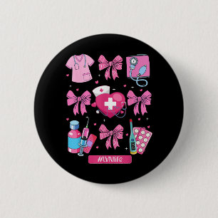Lvn Valentines day Coquette Bow Stethoscope Nurse Knapp