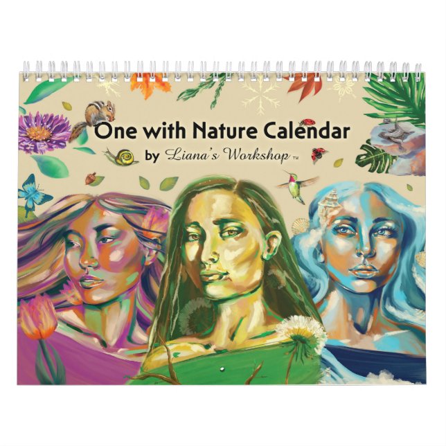 LW en med naturkalender Kalender (Omslag)