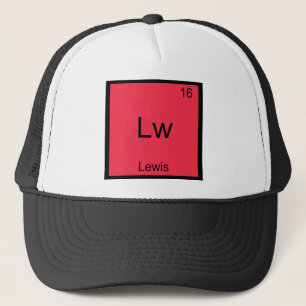 Lw - Lewis Roligt Kemiskt Element Symbol T-Shirt Keps