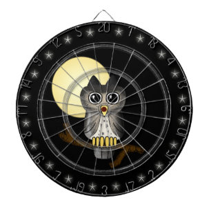 Lwood Uggla Cute Anpassningsbar Dart Board Piltavla