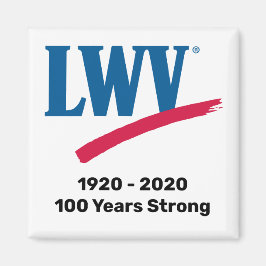 LWV 100 år med kraftig kvadratmaskstorlek Magnet