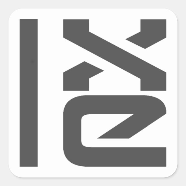 LXLE Linux-märken Fyrkantigt Klistermärke (Framsida)