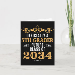 Ly A 5:e klass Future Cl 2034 Vintage Första dagen Kort