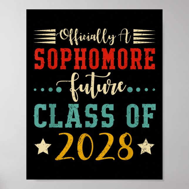 Ly A Sophomore Future Cl Of 2028 First Day School  Poster (Framsidan)