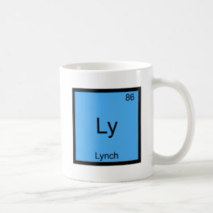 Ly - Lynch Roligt Kemiskt Element Symbol T-Shirt Kaffemugg