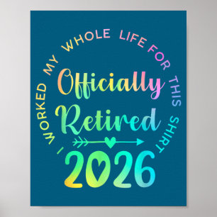 Ly Pensionerad 2026 Rolig Pension För Kvinnor Poster