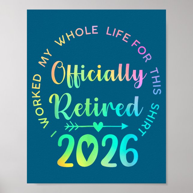 Ly Retired 2026 Funny Retirement For Women  Poster (Framsidan)