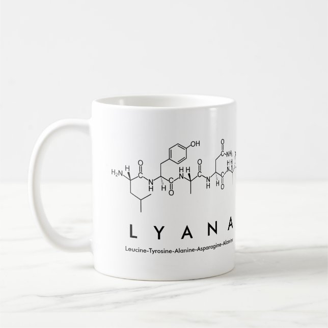 Lyana peptide namn mugg (Vänster)