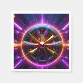 Lyapunov Fractal Manipulated Napkin Pappersservett