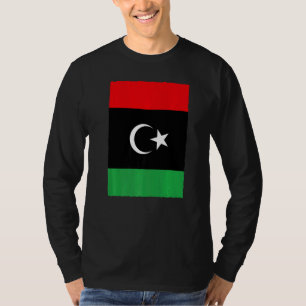Lybian Retro Vintage National Flagga Libyen T Shirt