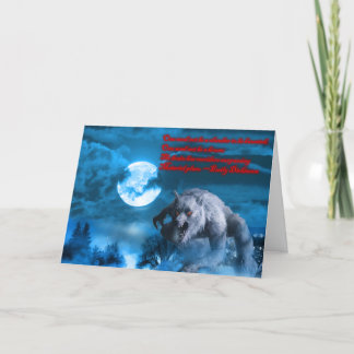 Lycan Halloween card Kort