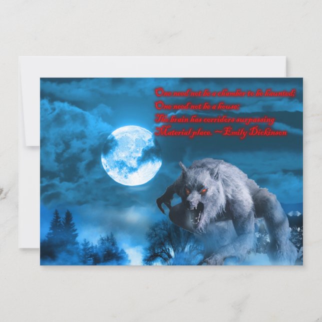 Lycan Halloween fest inbjudan (Framsida)