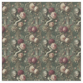 Lycanthropic Verdant - Gothic Dense Tile Tyg