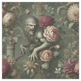 Lycanthropic Verdant - Gothic Påstående Tile Tyg