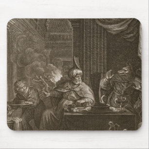 Lycaon Metamorphosed in i en varg, 1731 (gravyr) Musmatta