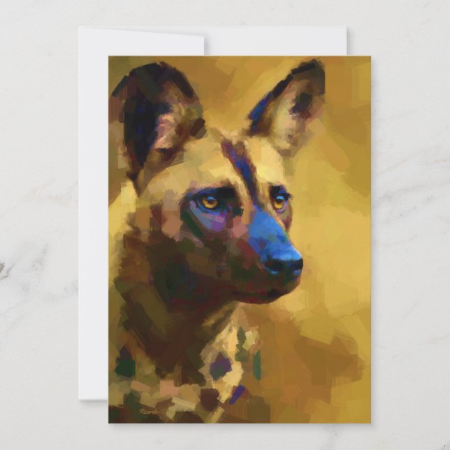 Lycaon Pictus Julkort (Framsida)