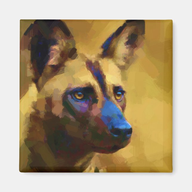 Lycaon Pictus Magnet (Framsidan)