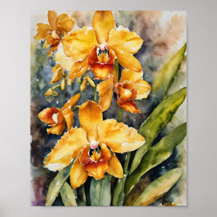 Lycaste Orchids Positiv energi Poster