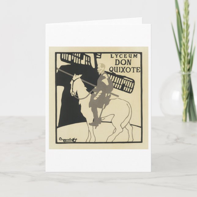 Lyceum Don Quixote, Beggarstaffs Kort (Framsida)