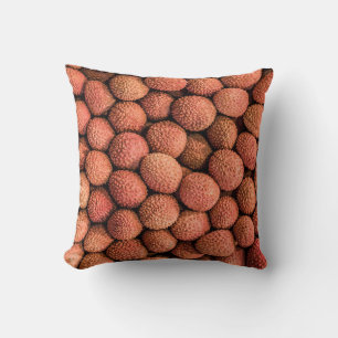 Lychee eller Litchi-frukttegan och vegetariska gåv Kudde