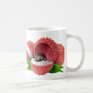 Lychee fruits kaffemugg