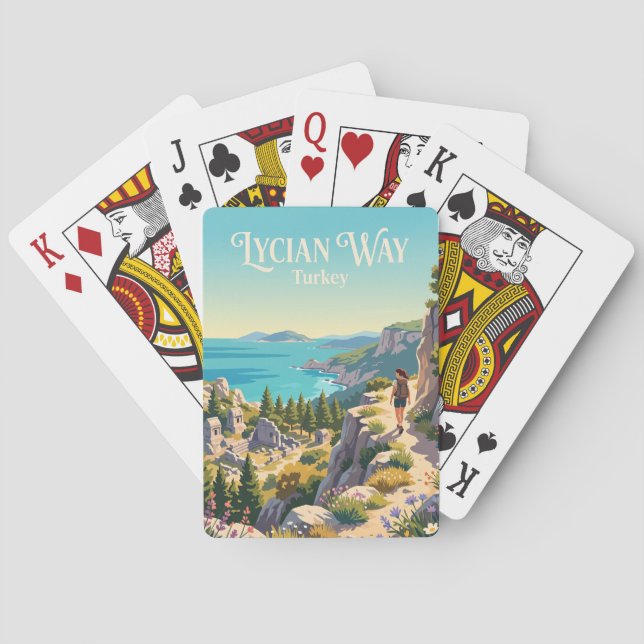 Lycian Way Turkiet Casinokort (Baksidan)