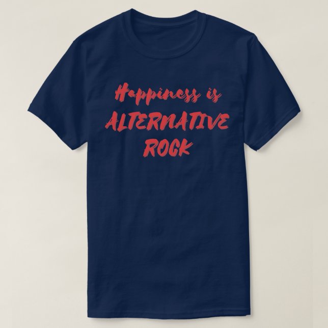 Lycka är Alternativa Sten T Shirt (Design framsida)