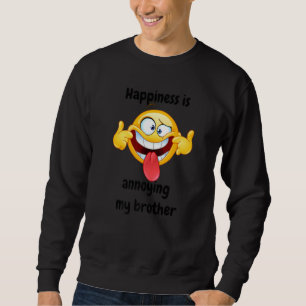 Lycka är att förunna min bror Syskon Lång Ärmad Tröja