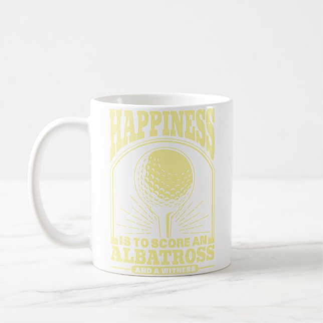 Lycka är att göra en Albatross och uppleva Golf Kaffemugg (Vänster)