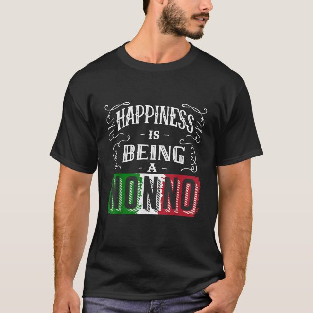 Lycka är Att vara en nationaldag för italienska Fa T Shirt (Framsida)