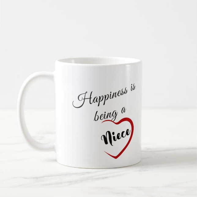 Lycka är Att vara en Niece Kaffemugg (Vänster)