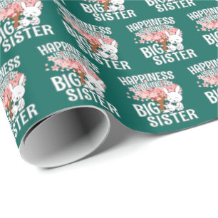 Lycka är att vara en stor syster - Bunny Presentpapper