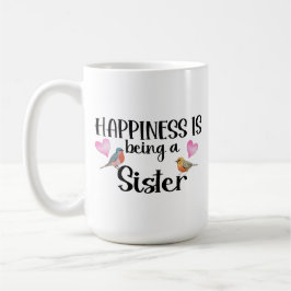 Lycka är att vara en syster storesyster styvsyskon kaffemugg