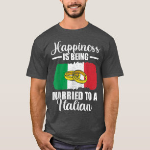 Lycka är att vara gift med en italiensk bröllops M T Shirt