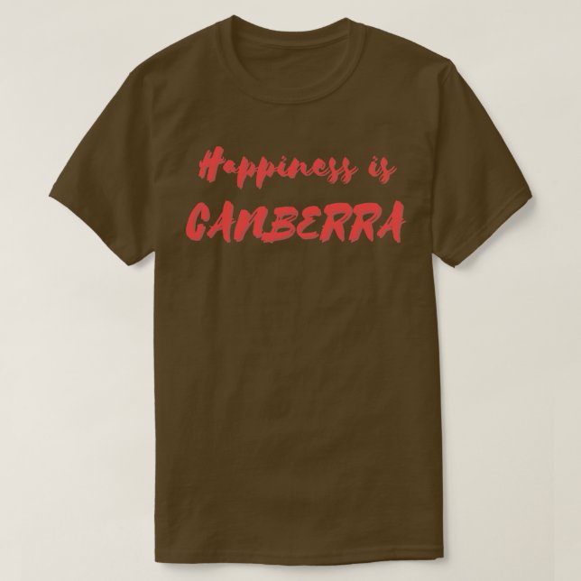 Lycka är Canberra T Shirt (Design framsida)