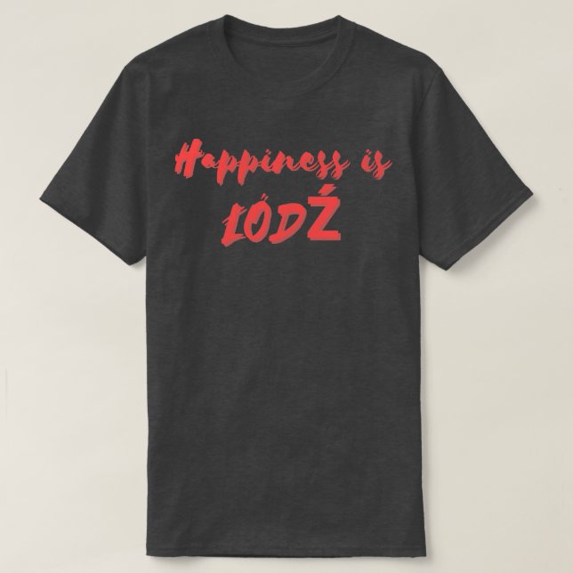 Lycka är d t shirt (Design framsida)