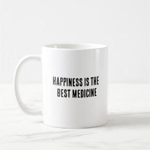 Lycka är den bästa medicinen kaffemugg