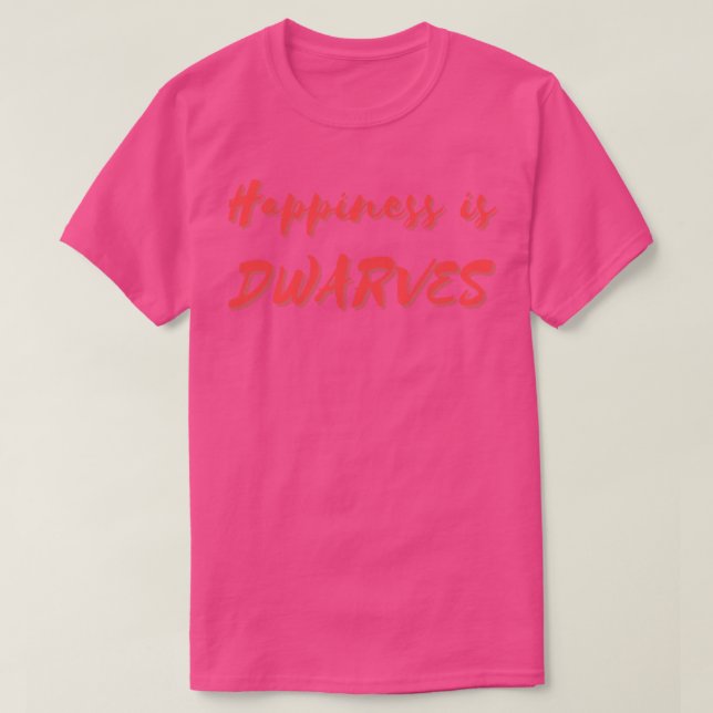 Lycka är Dwarves T Shirt (Design framsida)