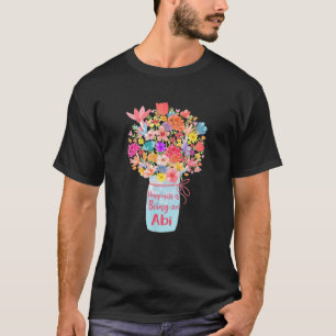Lycka är en abi Flower Grandma Mor s T Shirt