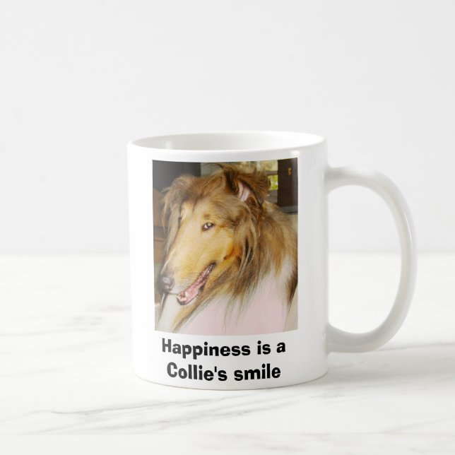 Lycka är en Collies leende Kaffemugg (Höger)