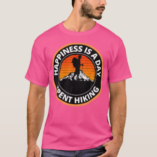 Lycka är en dag som tillbringas för att öka bergsk t shirt
